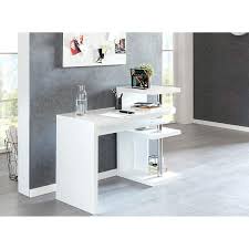 Avec son grand format, son design ultra moderne et ses finitions de qualités, se bureau sera idéal pour travailler dans les meilleurs conditions. Bureau Design Danube En Bois Couleur Blanc Laque Chaisepro Fr