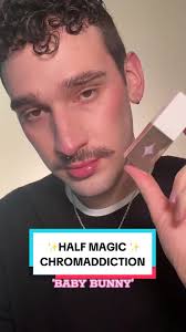 @Half Magic Chromaddiction in shade ‘Baby Bunny’ is a slay 💖 #motd #makeup  #makeuptutorial #pink #pinkmakeup #halfmagic #halfmagicbeauty #fauxfreckles  #chromaddiction #sparkly #glitter