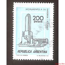 Los bocetos de ángel guido: Argentina 1979 Mt1168a Monumento Bandera Tizado Y Rayas A 10 00 En Subastas Web