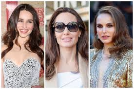 Brown haired woman with voluminous, shiny and curly hairstyle.frizzy hair. Brown Haired Actresses Stars Brown Hair Fashion Gone Rogue