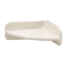 Lenape 7 In X 7 In Bone Ceramic Corner Shelf 170417 The Home Depot Corner Shelves Shower Shelves Shelves