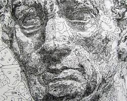 Drawings Made Of Thousands Of Cartoon Doodles Art History Jokes Doodle Drawings History Painting