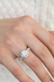 2 Carat Round Diamond Halo Engagement Ring Engagement Rings Round Diamond Engagement Rings Halo Colored Diamond Rings