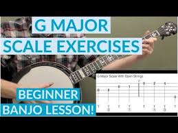 G Major Scale Exercises Beginner Bluegrass Banjo Lesson With Tab Youtube In 2020 Banjo Lessons Major Scale G Major