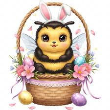 Easter Bee PNG Clipart Bundle: Spring Designs (digital Download)