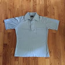 Mens Vintage Shirts 70s Shirts Vintage Jcpenney Mens Polyester Shirts Size Medium 70s Shirt Baby Blue Mens Shirt
