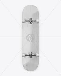 We add new mockups every day. Wooden Skateboard Mockup Back View In Vehicle Mockups On Yellow Images Object Mockups