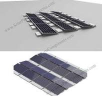 Ballasted flat roof mounting