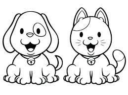 Elegant cat and dog coloring pages 57 in coloring pages online. Coloring Cat Pages Page Free Dog Cats Dogs Cats And Dogs Coloring Pages Behindthegown Com