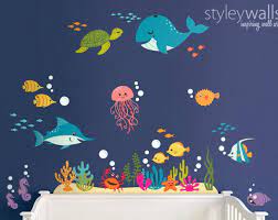 Maybe you would like to learn more about one of these? Underwater Wall Decal Ocean Wall Decal Aquarium Wall Decal Etsy Kids Wall Decals Playroom Wall Decals Nursery Wall Decals