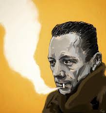 Absurdity is king, but love saves us from it."