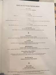 Chef Menu Picture Of Issaya Siamese Club Bangkok Tripadvisor