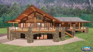 Sometimes the lower level is finished and features a wall of windows arranged to capture panoramic views of a lake or river behind the home. House Plans Waterfront House Plans Walkout Basement