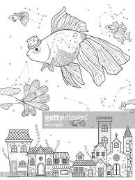 Alphabet animals beach and ocean circus colors dioramas flowers and plants food home and free printable goldfish template to use for our 3d goldfish bowl craft or use it for your own. Fancy Goldfish Coloring Page Clipart Image