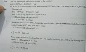 Zinc Metal Reacts With Hydrochloric Acid (Hcl) According To The Following  Equation: Zn(S)+2 Hcl(A Q) ⟶Zncl2(A Q)+H2(G) (A) How Many Grams Of Hydrogen  Are Produced If 15.0 G Of Zinc Reacts? (B)