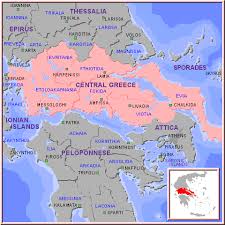 Greece greece is a country in southeastern europe, on the southern tip of the balkan peninsula. Mapa De La Grecia Central Grecotour