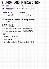 Let $i$ be an indexing set. Union And Intersection Worksheets Teaching Resources Tpt