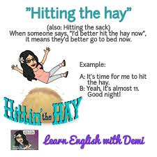 Maybe you would like to learn more about one of these? Slang Hit The Hay Writing Tips Phrase Hit