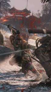 Sekiro Shadows Die Twice Fighting Samurais 4k 3840x2160 Wallpaper Samurai Art Samurai Wallpaper Samurai