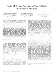 Pelanggan yang dihormati, berkuatkuasa pada 15 februari 2021, suruhanjaya syarikat malaysia (ssm) telah memperluaskan skim pendaftaran perniagaan prihatin (sppp) kepada semua usahawan dalam kumpulan b40. Pdf Social Media As A Promotional Tool In Higher Education In Malaysia