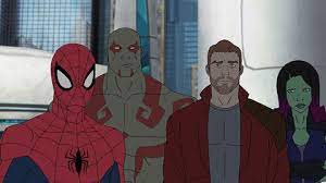 Thanos shoulder damage guardians of the galaxy avengers marvel action figure b. It S Spider Man Symbiotes And Thanos In Marvel S Guardians Of The Galaxy Mission Breakout Marvel