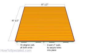 Use your completed floor as a work surface to build your walls. Simple Ground Level 8x8 Deck Free Diy Plans Howtospecialist How To Build Step By Step Diy Plans