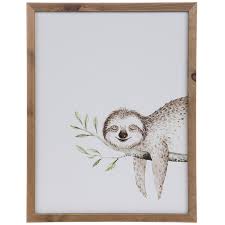 Dads who love to spend time in the country, hunting and fishing are fond of rustic boy baby nursery themes. Sloth Wood Wall Decor Hobby Lobby 1796861