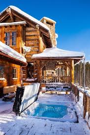 Winter At The Cabin Kabina Terrasa Izbushka