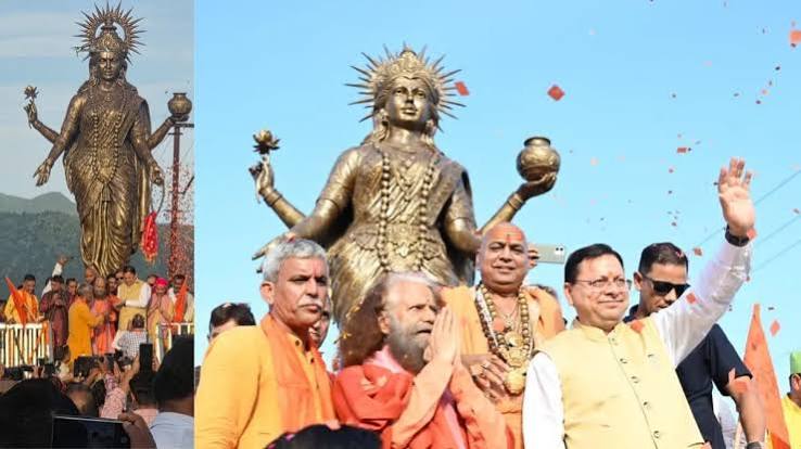 हरीपुर कालसी में गूंजा मां यमुना का जयघोष, मुख्यमंत्री धामी ने किया प्रतिमा का अनावरण
