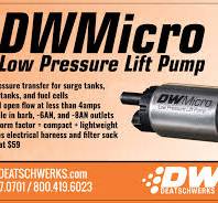 New Product - DWMicro Low Pressure Lift Pump – DeatschWerks