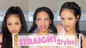 Simple Casual Hairstyles For Straightened Natural Hair Video Natural Hair Styles Casual Hairstyles Easy Casual Hairstyles