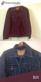Oscar Jeans Men S Button Up Jean Jacket Washed Jean Jacket Jacket Brands Jackets