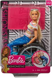Barbie Fashionistas Doll 132 Blonde With Rolling Wheelchair And Ramp Barbie Fashionista Dolls Barbie Dolls Barbie