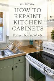 The process for my kitchen remodel flipped it over painted the front, let dry 48 hrs then repeated the process one more time? How To Repaint Kitchen Cabinets Painted By Kayla Payne