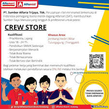 Lowongangan kenek di po dewi sri lowongan creative graphic desain di tati photo studi Lowongan Kerja Crew Store Alfamart Jawa Timur