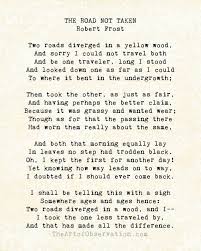 Typewriter Typography Poster Robert Frost Road Not Taken Robert Frost Poems Poems Romantic Poems
