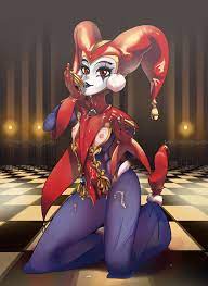 polyle, harle (chrono cross), chrono cross, highres, 1girl, bodysuit,  breasts, cum, facepaint, female focus, full body, gloves, harem pants,  harlequin, hat, jester, jester cap, jewelry, leotard, looking at viewer,  pants, pom pom (
