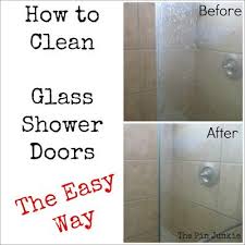 How To Clean Glass Shower Doors The Easy Way Glass Shower Cleaning Hacks Glass Shower Door Cleaner