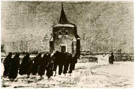 Drawing Black Chalk Pen Brown Ink Washed Nuenen December 1883 Van Gogh Paintings Vincent Van Gogh Gogh