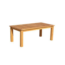 Courtyard Casual Heritage Collection Teak Outdoor Coffee Table 5032 The Home Depot