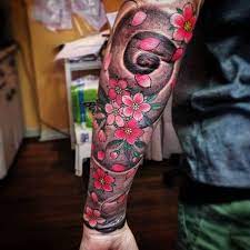 Top 30 Japanese Cherry Blossom Tattoo Designs Cherry Blossom Tattoo Pink Flower Tattoos Cherry Blossom Tattoo Men
