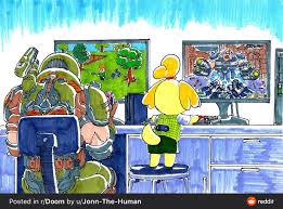 Pin By Ricardo Fuentes On Rip Tear Animal Crossing Memes Doom Videogame Slayer Meme