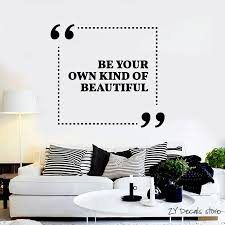 The living room is the most social room in any house. Inspiration Quotes Wall Decals Girl Room Beauty Salon Wall Stickers Living Room Home Interior Design Art Mural Wall Decor L386 Wall Decor Decoration Designquote Wall Decal Aliexpress