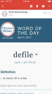 Another Definition Of Defile Grammar And Vocabulary Words Word Games