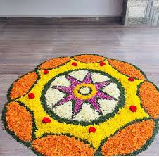 Pin By Ritavela Shah On Flower Rangoli Mandala Design Art Pookalam Design Rangoli Designs Diwali