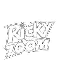 Teach your child how to identify colors and numbers and stay within the lines. Logo Ricky Zoom Coloring Page 1001coloring Com
