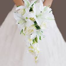Maybe you would like to learn more about one of these? Waterfall White Lily Ivory Rose Wedding Flowers Bridal Bouquets Artificiall Wedding Bouquet De Mariage Rose Wedding Bouquets Aliexpress
