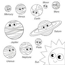 Print out more coloring pages from space coloring pages! Planets Coloring Pages 100 Pieces Print Free For Kids