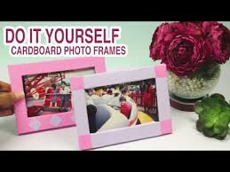 Take the glitter sheet and draw the heart shape design on the. How To Make Photo Frame Stand Frame Stand From Cardboard Youtube