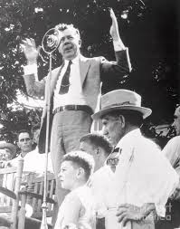 Senator Huey Long Speaking At Campaign by Bettmann
